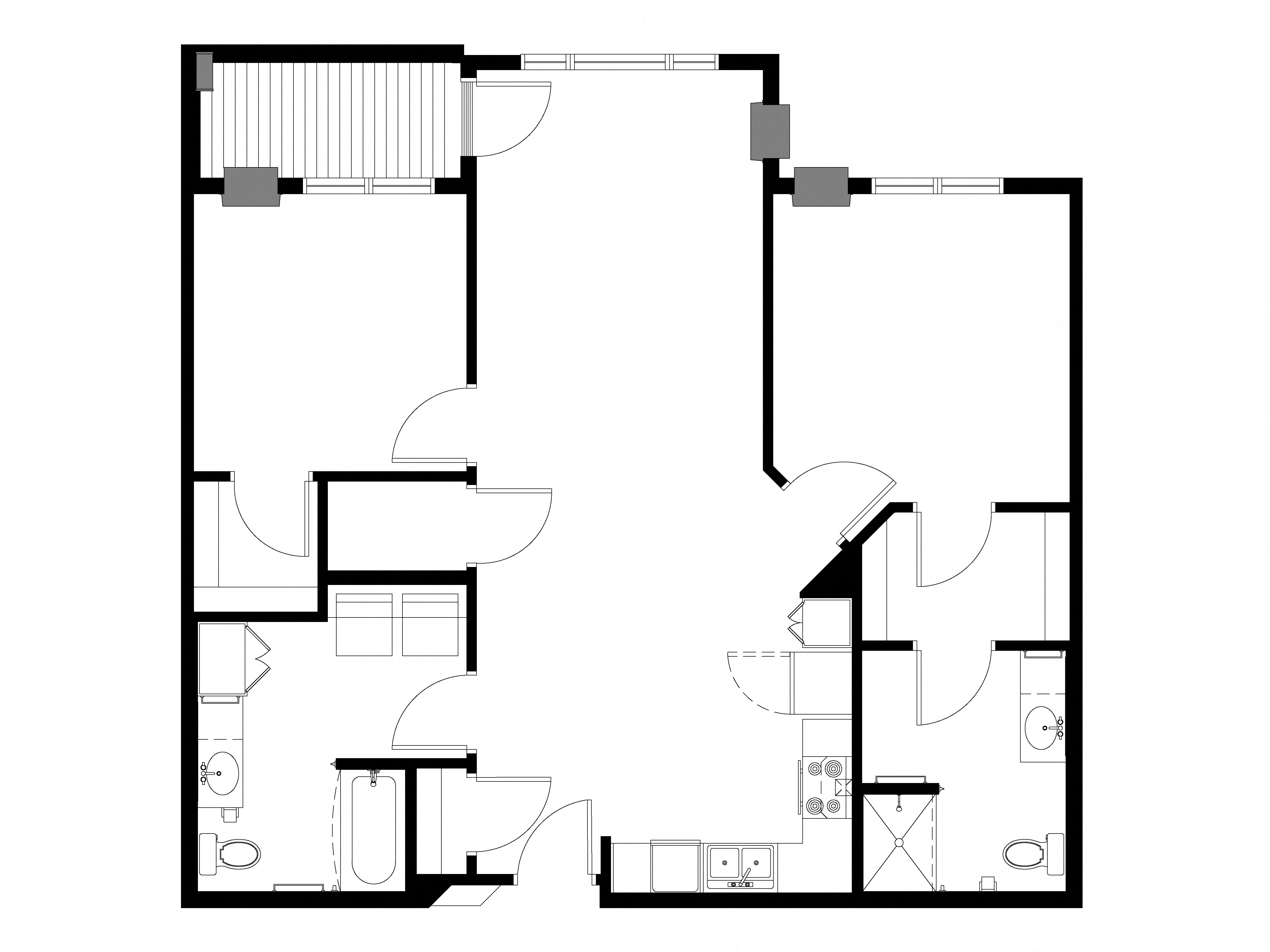 Floor Plans of NEX Apartments in Iowa City, IA